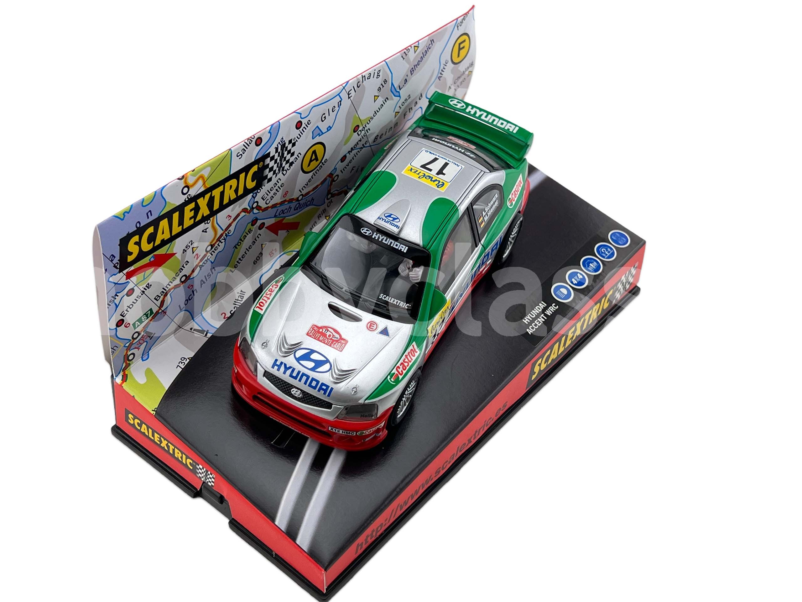 Scalextric. Mitsubishi Lancer EVO VII. Ed. Lta. IV Campeonato de España de 2002