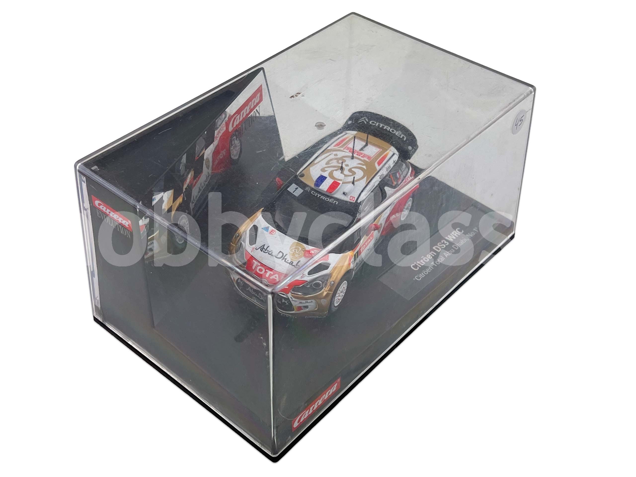 Voiture Slot Carrera Evolution 27460 – Citroën DS3 WRC Total Abu Dhabi (Neuf)