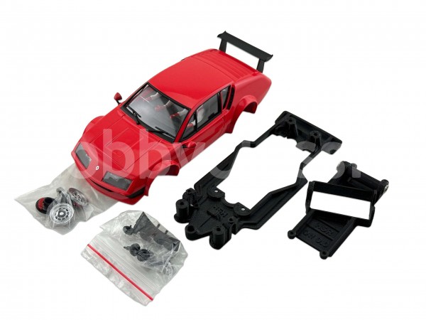 Pack Alpine A310 Red Racing + Chasis y soporte motor 3DP HSR