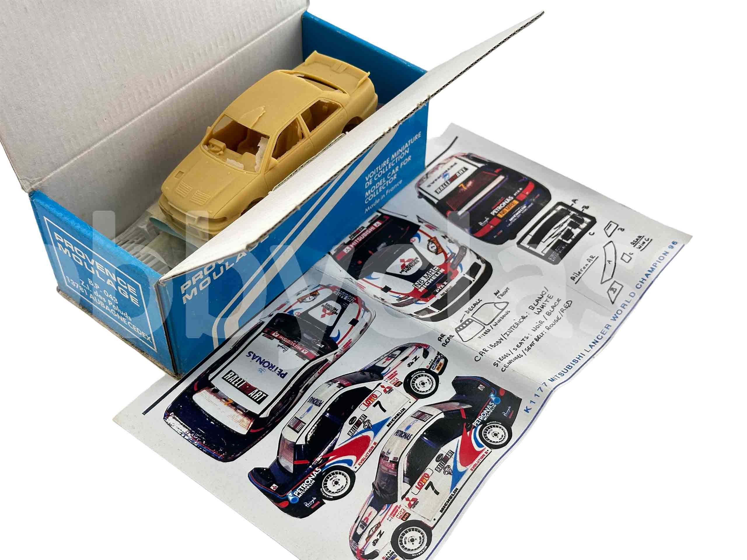 VOITURE MINIATURE RALLYE 1/43: MITSUBISHI Lancer EVO Rallye de