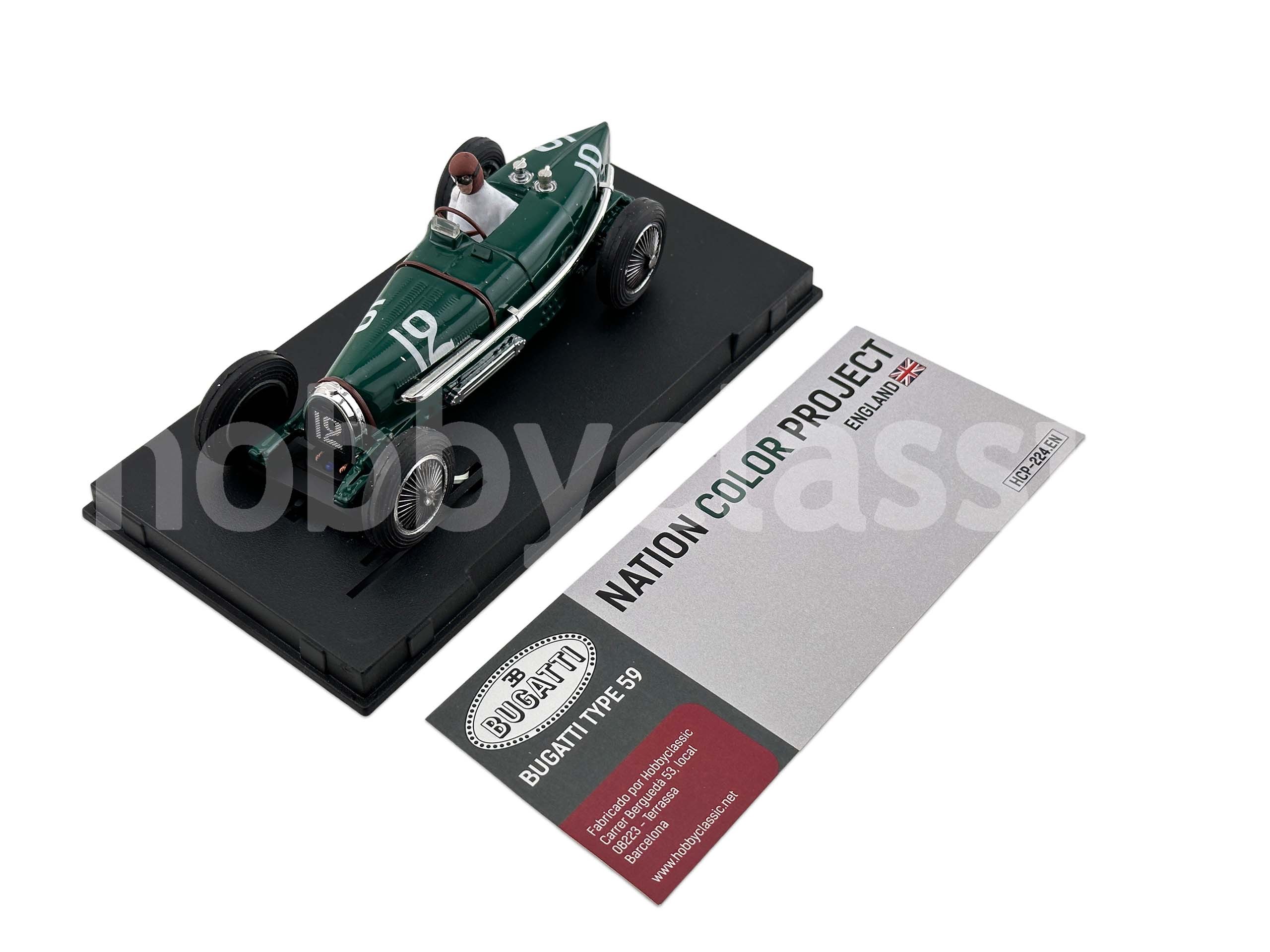 CMC Bugatti T35 1/18 Nation Colour Project Hongrie #43 (limitée 300)
