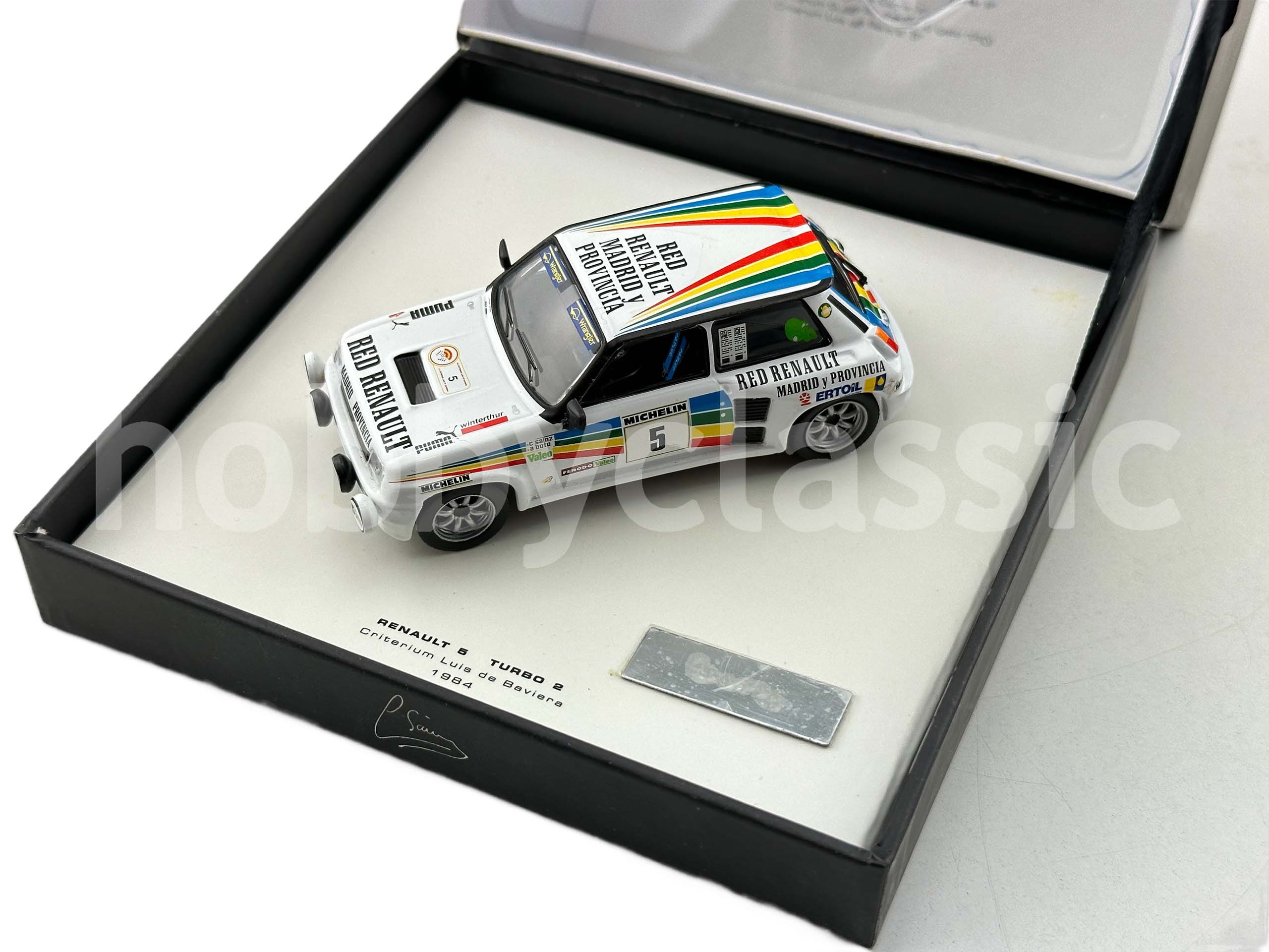 Miniature 1:43 Best – Ferrari 308 GTB #1 – Vainqueur Rallye Critérium Luis De Baviera 1984