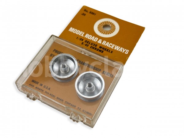 Strombecker 1/24 Deluxe Wheels 5/40 Chrome