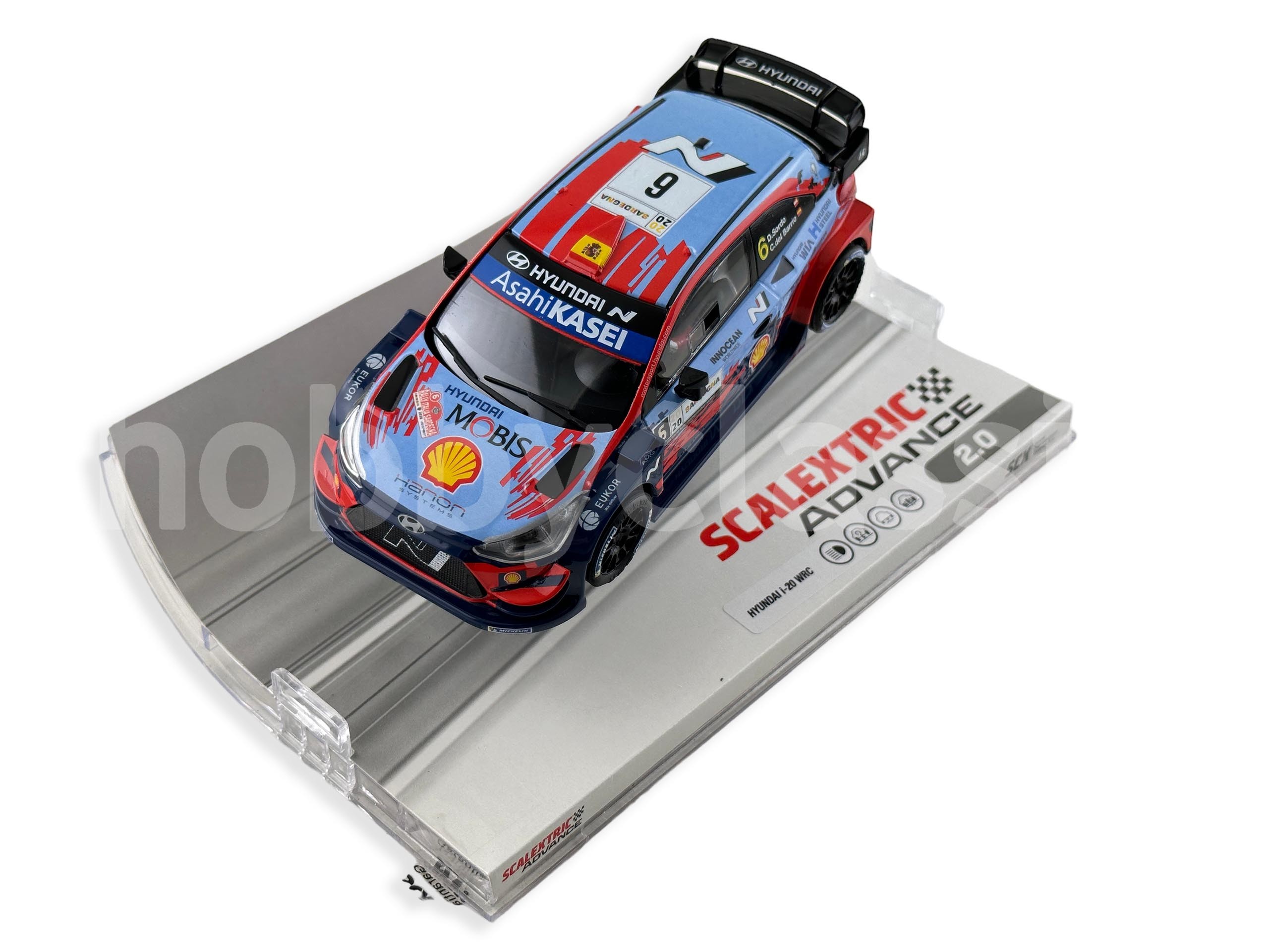 Coche de Scalextric Advance Hyundai i20 WRC Block, el mítico de Rally