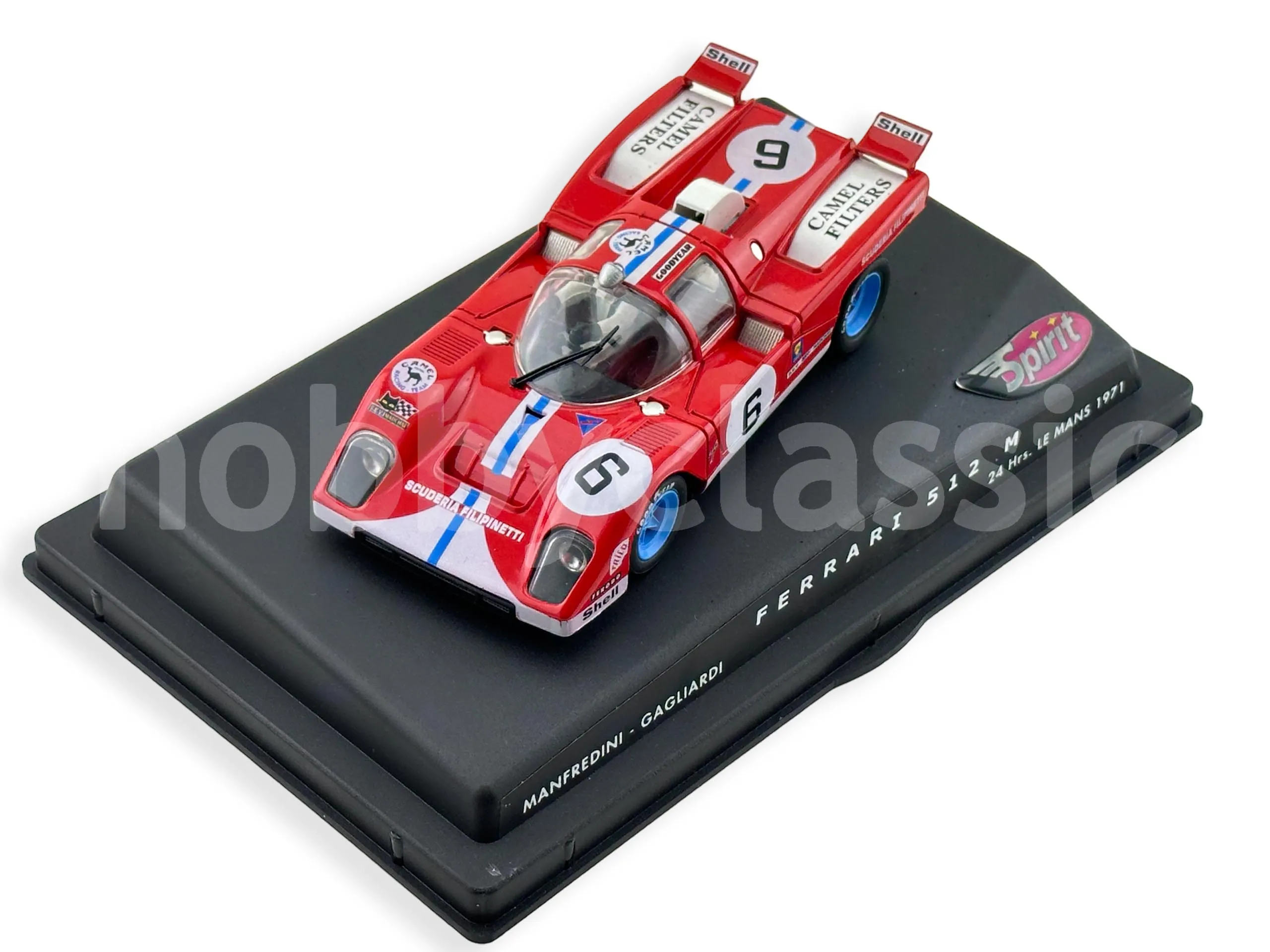 Decalcomanie Ferrari 512S Le Mans 1970 - Top Model FDS - Scala 1/43
