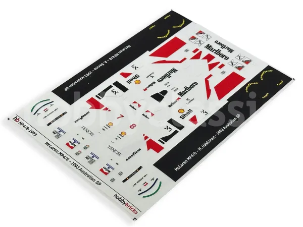 Stickers Troquelados - McLaren MP4/8 - 1/25