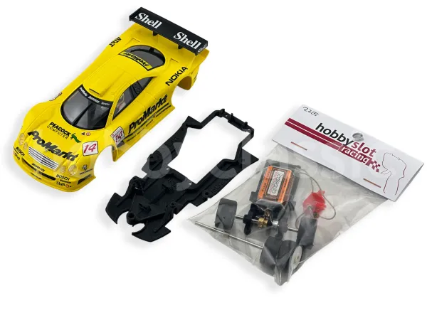 Pack Mercedes CLK GTR ProMarkt + Chasis 3DP + Upgrade Kit Mecánica Completa