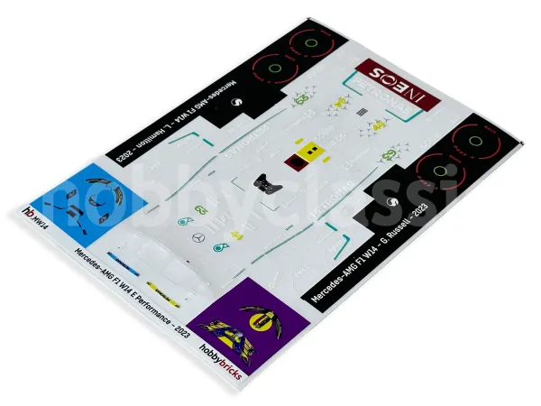 Stickers Troquelados - Mercedes AMG F1 W14 - 2023 Season