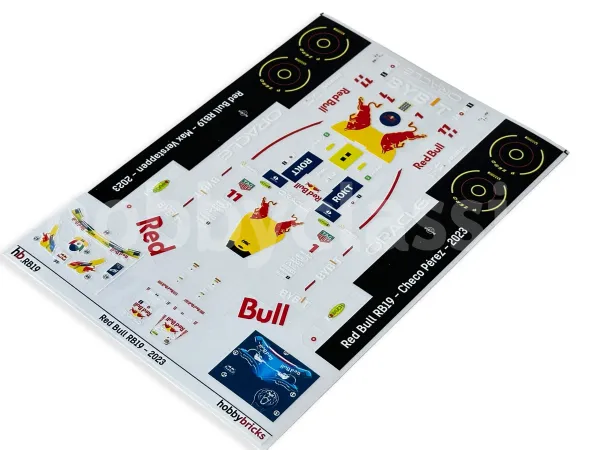 Stickers Troquelados - Red Bull RB19 - 2023 Season