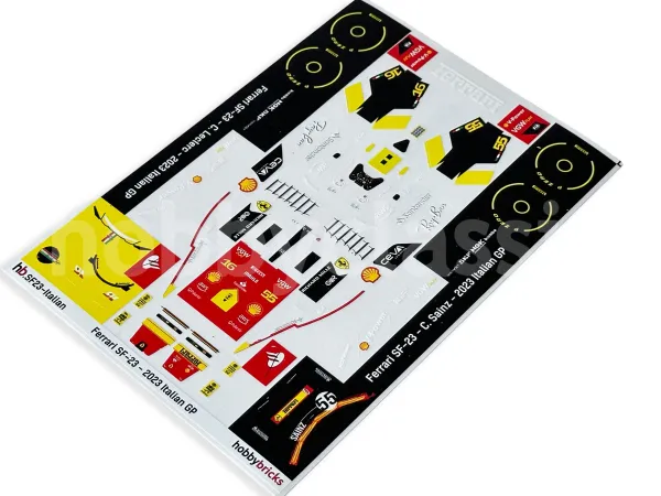 Stickers Troquelados - Ferrari SF-23 - 2023 Italian GP