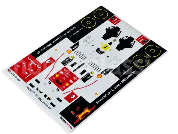 Stickers Troquelados - Ferrari SF-23 - 2023 Season