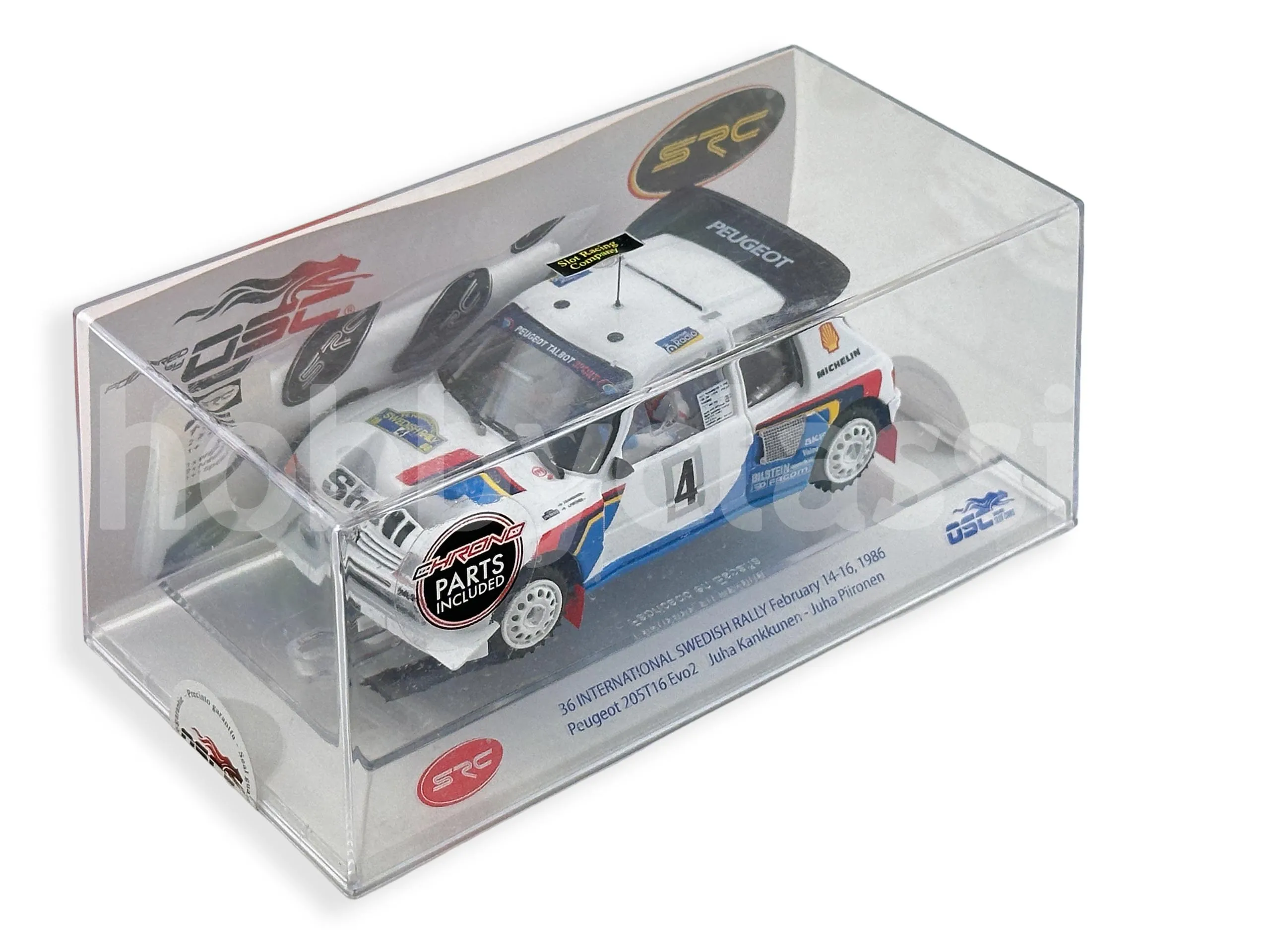 Peugeot 205 T16 Evo 2 – Salonen/Harjanne – 1000 Lacs 1985 – IXO 1/24 – NEUF