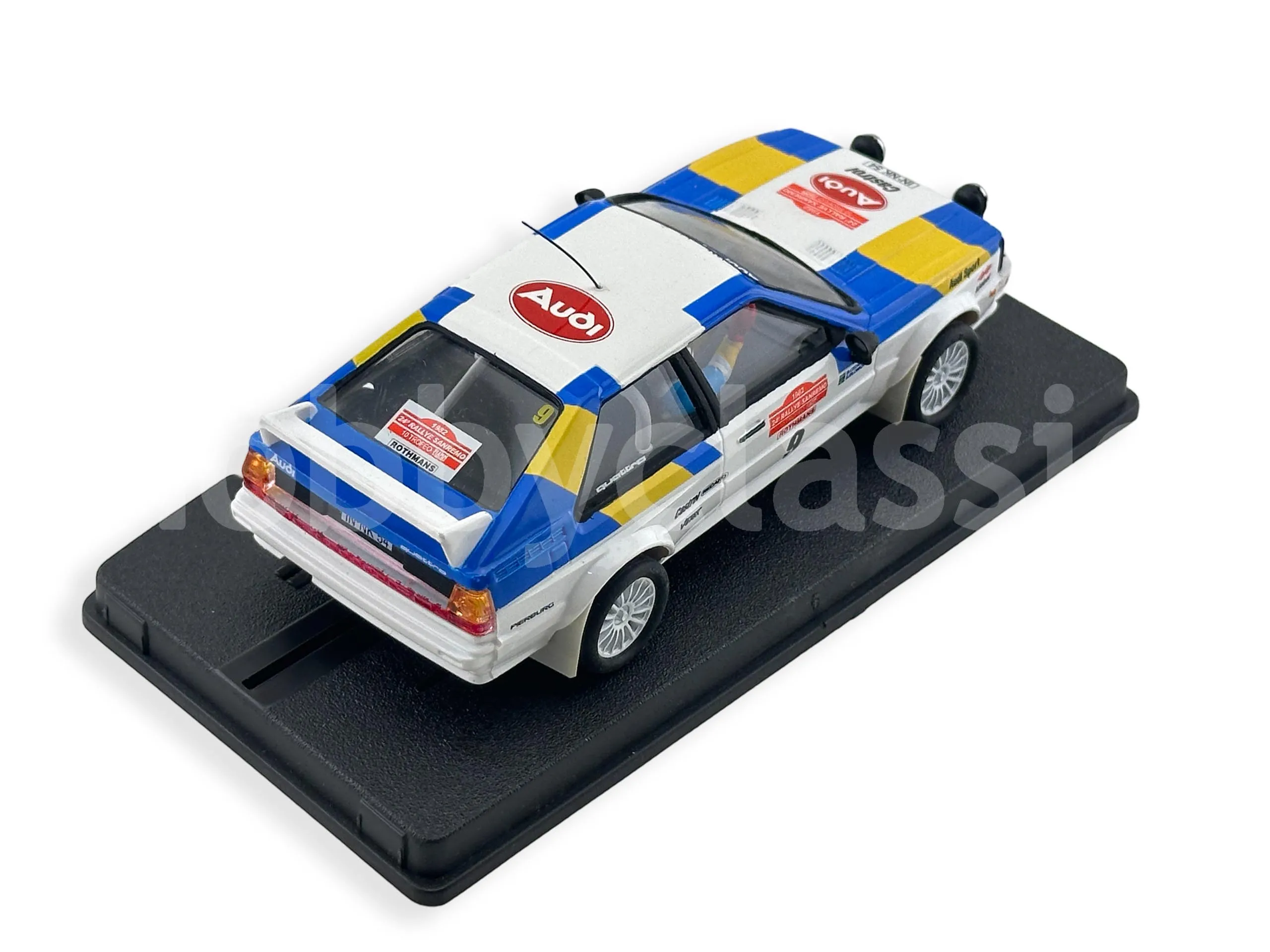 Transkit Tron Audi Quattro Rallye San Remo 1981 – Échelle 1:43, Résine