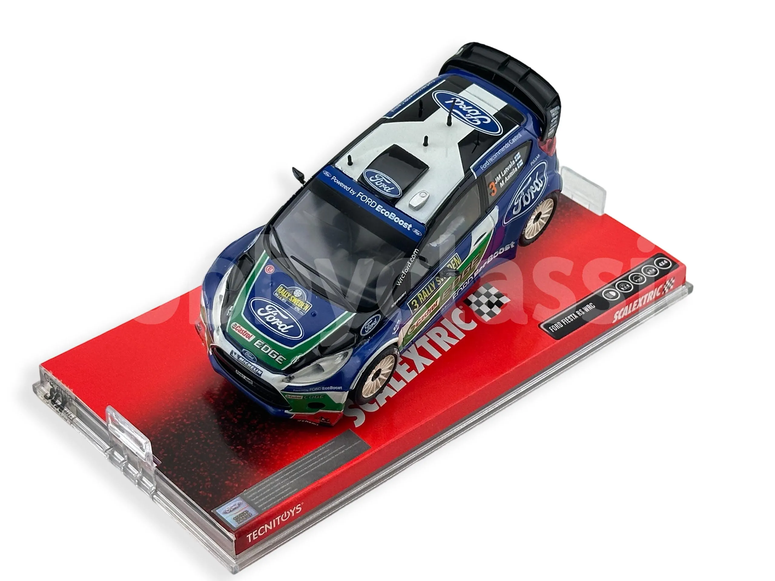 OPO 10 Miniaturauto Ford Fiesta RS WRC 1/24 – Latvala Wales Rally GB 2012, Metallmodell