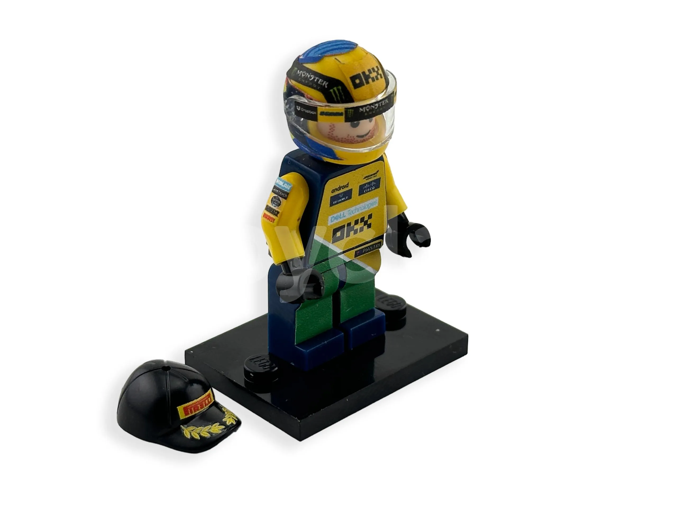 MiniFigura LEGO - Oscar Piastri - 2024 Monaco GP