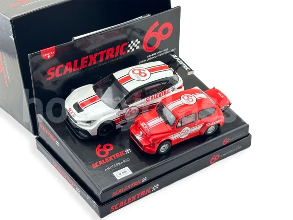 Set Scalextric 60 Aniversario - Abarth 1000 y Cupra León