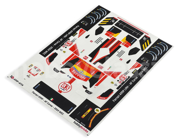 Pre-Cut Stickers - Ferrari 499P - AF Corse - 2024 WEC