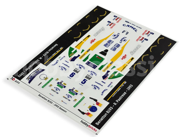 Pre-Cut Stickers - Benetton B193 - 1993 Portuguese GP