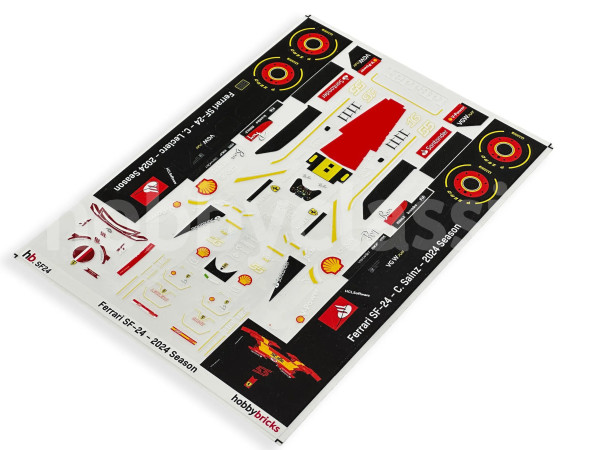 Pre-Cut Stickers - Ferrari F1 SF-24 - 2024 Season