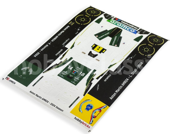 Pre-Cut Stickers - Aston Martin F1 AMR24- 2024 Season