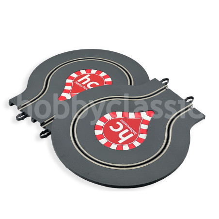 Pack 2 x Rotondas para Pista SCX Gris