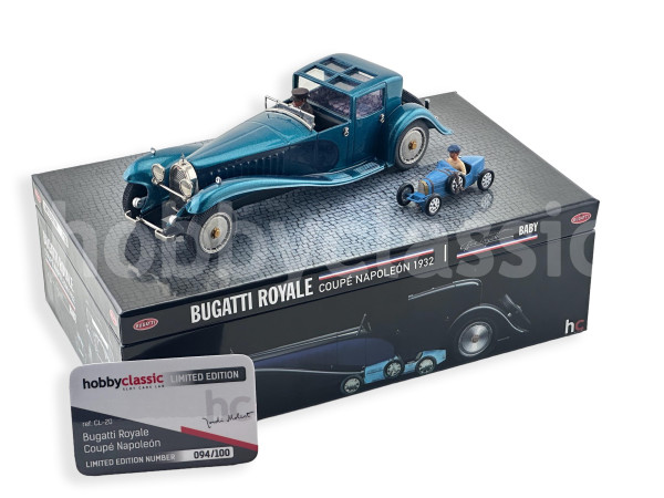 Bugatti Royale Coupé & Baby Bugatti - Navy Turquoise - n94/100