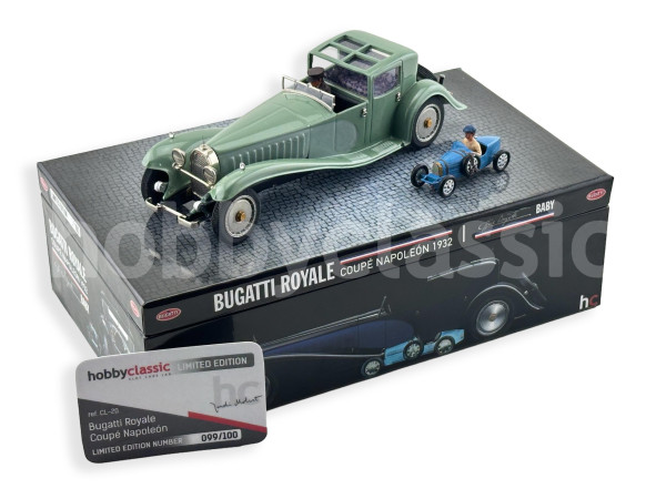 Bugatti Royale Coupé & Baby Bugatti - Light Olive Green - n99/100