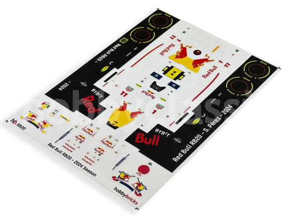 Pre-Cut Stickers - Red Bull F1 RB20 - 2024 Season