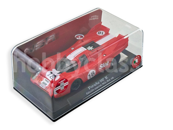 Voiture Slot Racing Fly 1/32, Porsche 917K #70 Avec Figurine Alex Soler Roig