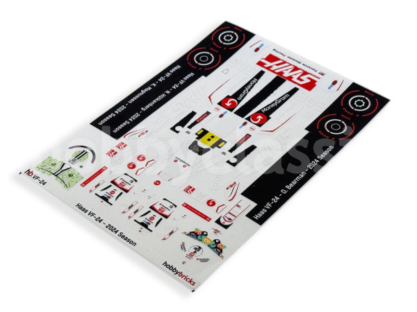 Pre-Cut Stickers - Haas VF-24 - 2024 Season