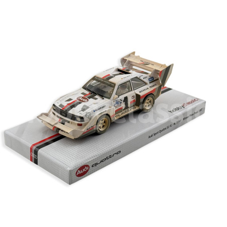 Miniature 1/43 Starter – Audi Quattro S1 Pikes Peak 1987 – W. Röhrl – Kit Monté Résine