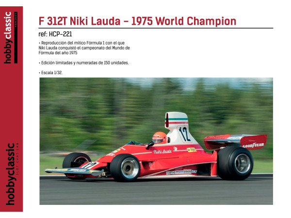 F 312T Niki Lauda - 1975 World Champion