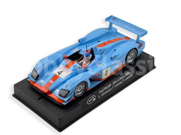 Miniature Audi R8 Gulf N°4 - 24 Heures Du Mans 2001 - 1/43 Minichamps (neuf)