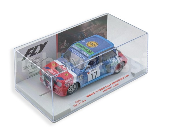 Voiture Slot Racing Fly – Renault 5 Turbo – Rallye Monte-Carlo 1981 – Ragnotti – Échelle 1/32