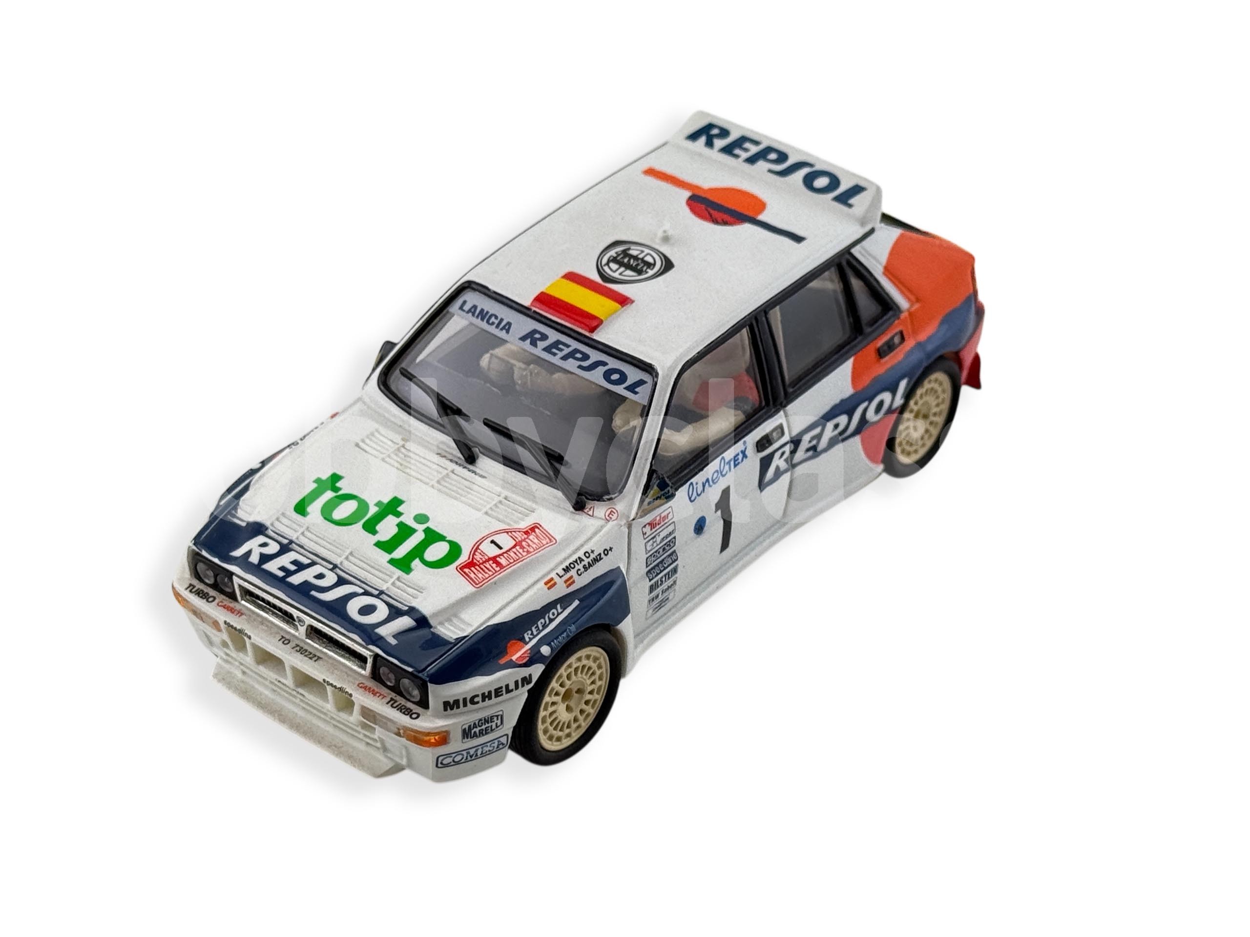 Miniature 1/18 Ricko Lancia Delta Carlos Sainz Rallye Acropole Sans Boîte