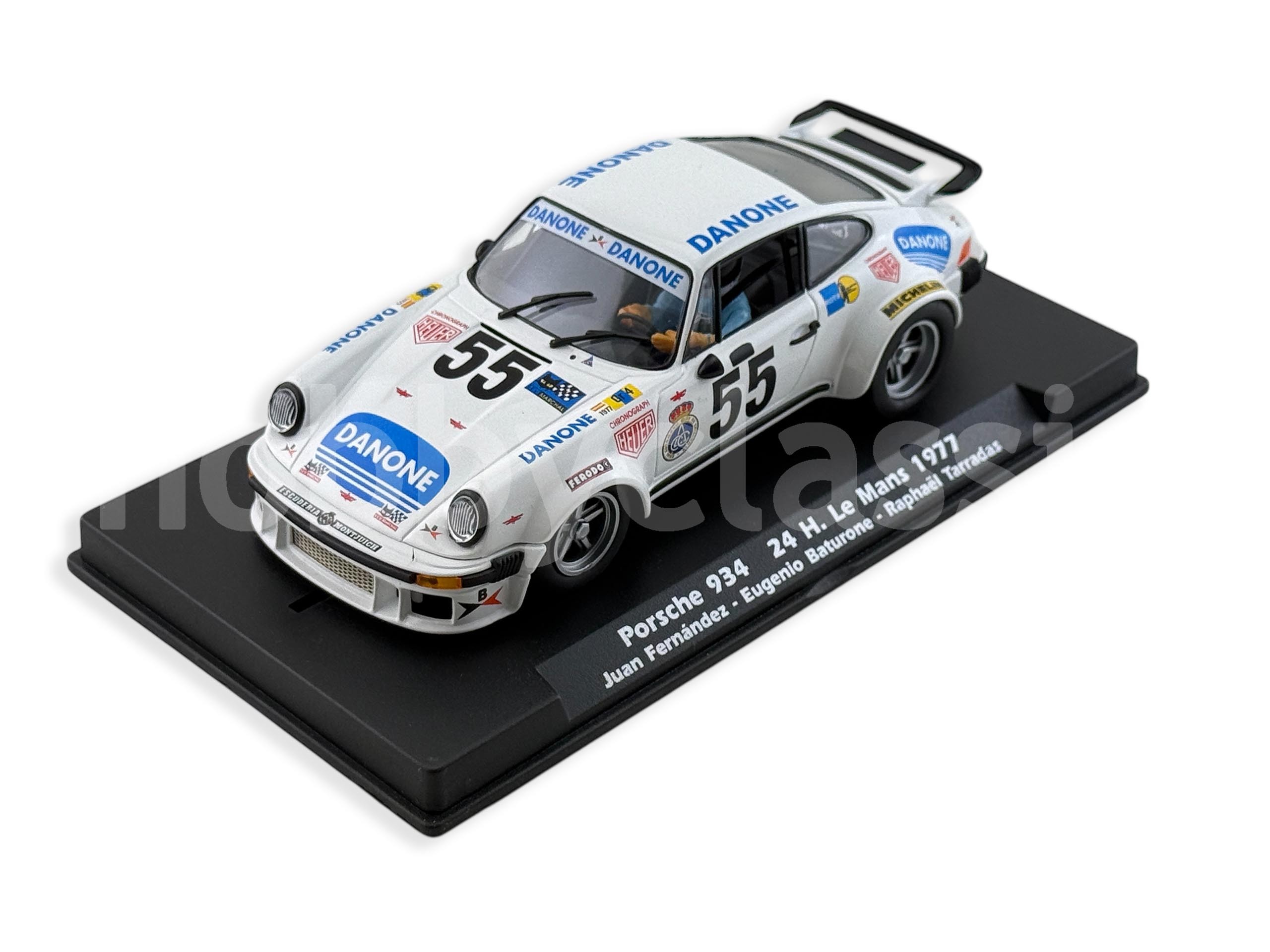 Spark Miniature car porsche 934 Le Mans 1977 scale 1/43, S5090, white/blue